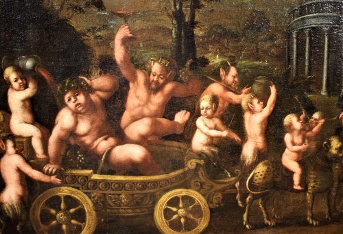 Triomphe de Bacchus, école Flamande début XVIIe - Romano Ischia